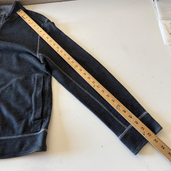 Tommy Bahama Charcoal Gray Heavy Knit Pullover Sweater W/ Pockets Mens Large - Picture 5 of 6